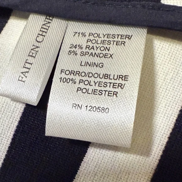 Amanda & Chelsea Navy and White Striped Blazer - Picture 3 of 11